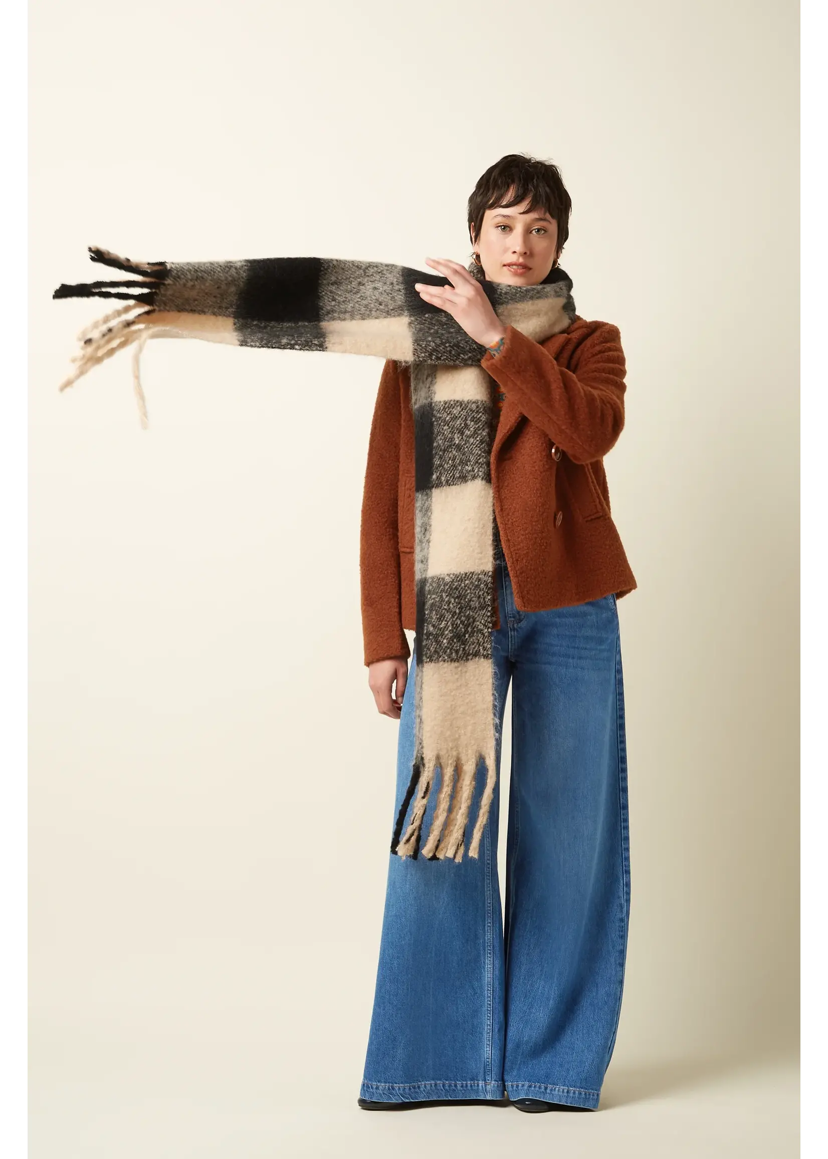 KING LOUIE KING LOUIE SCARF CHECK 2-TONE 09891