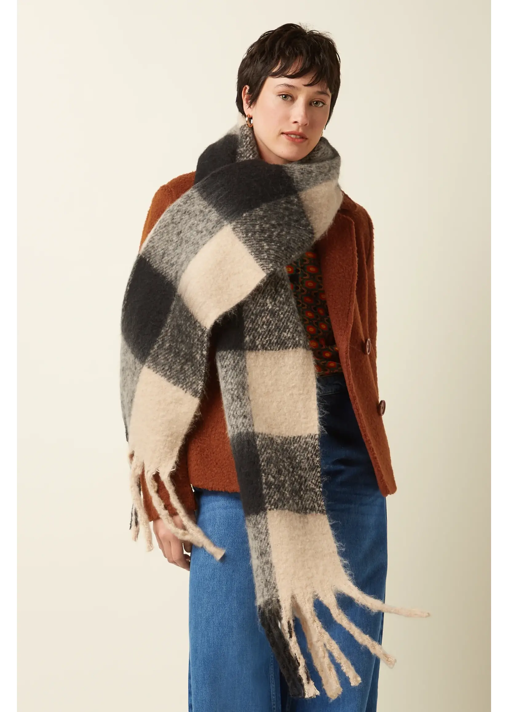 KING LOUIE KING LOUIE SCARF CHECK 2-TONE 09891