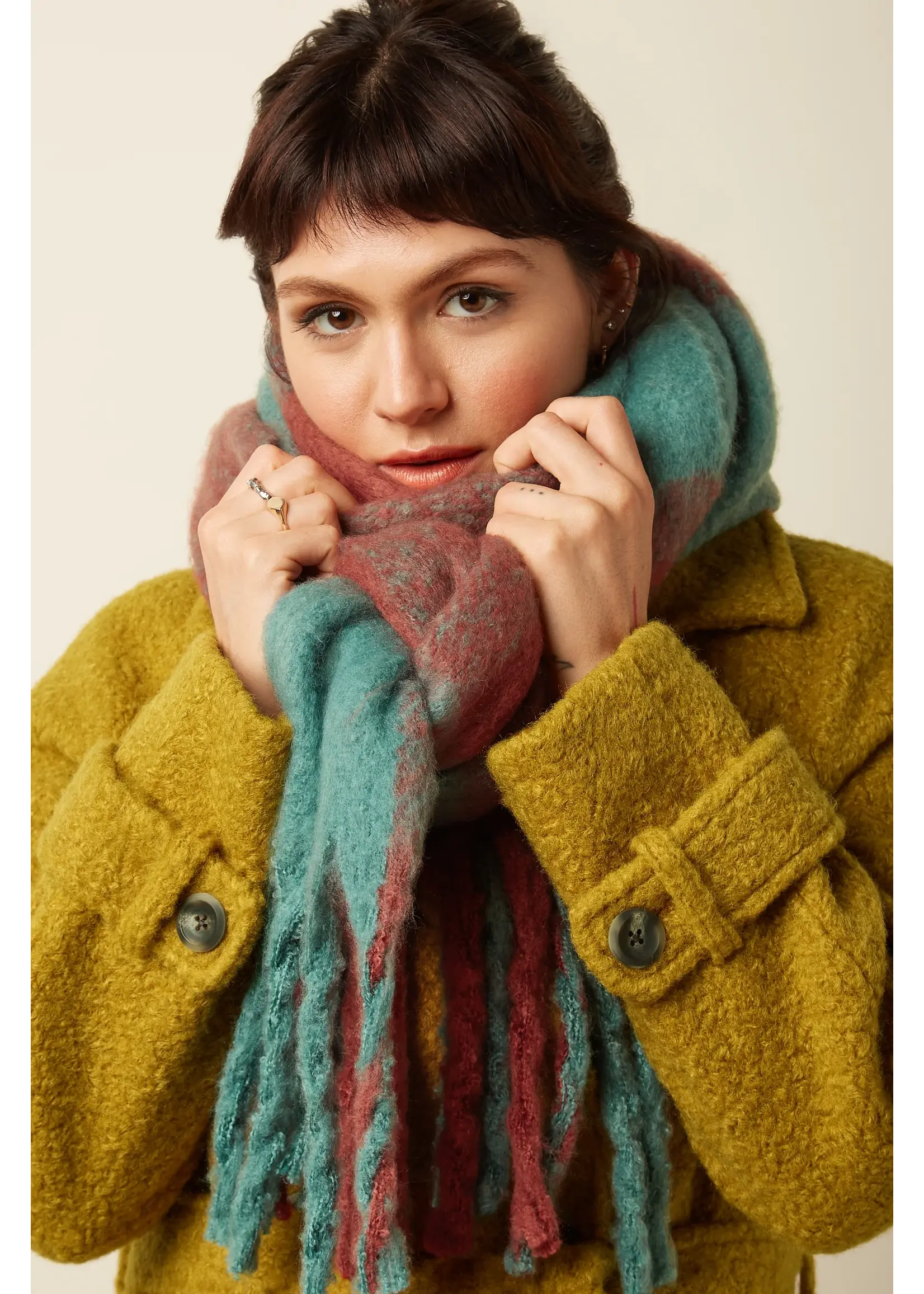 KING LOUIE KING LOUIE SCARF CHECK 2-TONE 09891