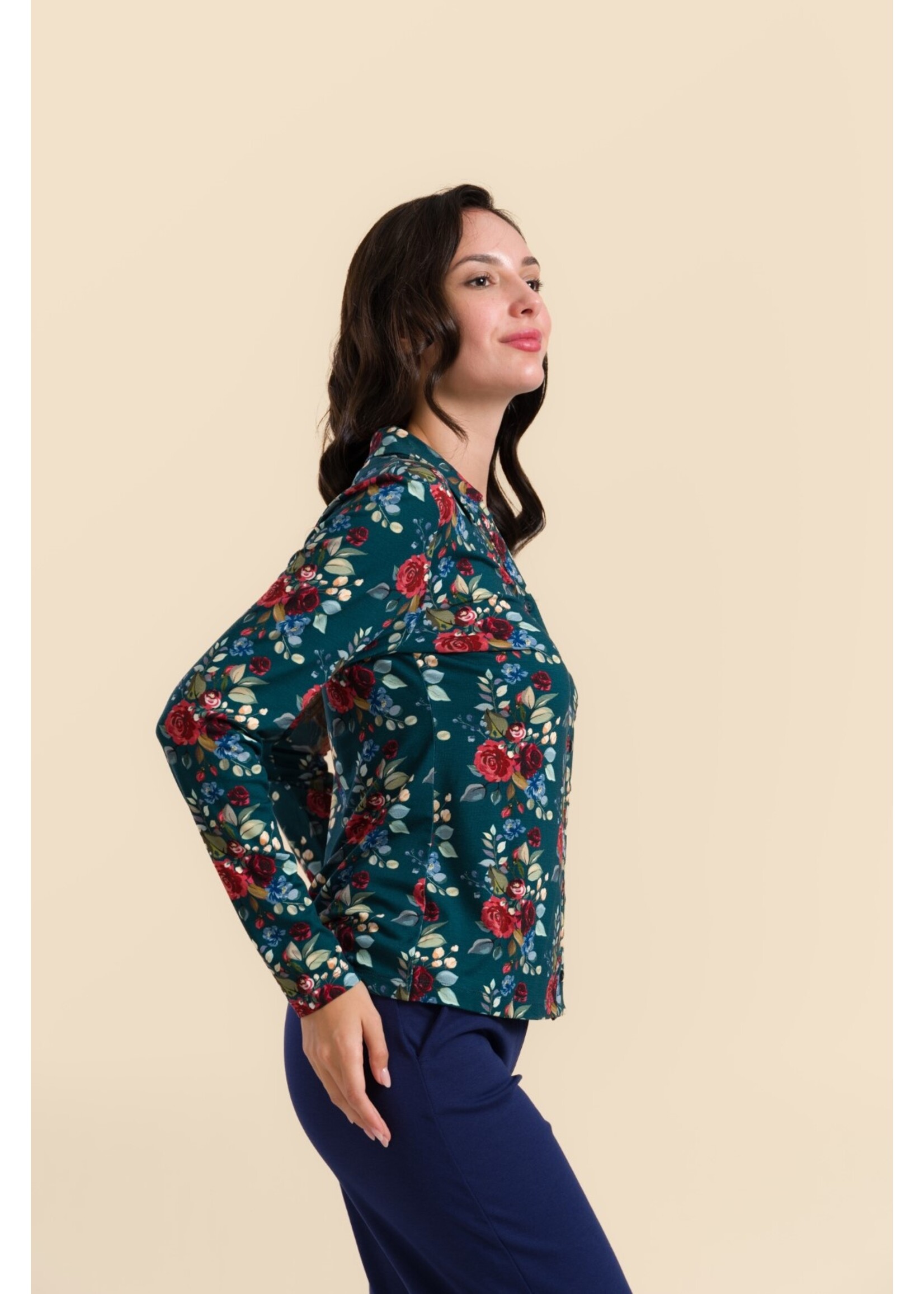 LALAMOUR LALAMOUR ANNA BLOUSE LS LAWI2520