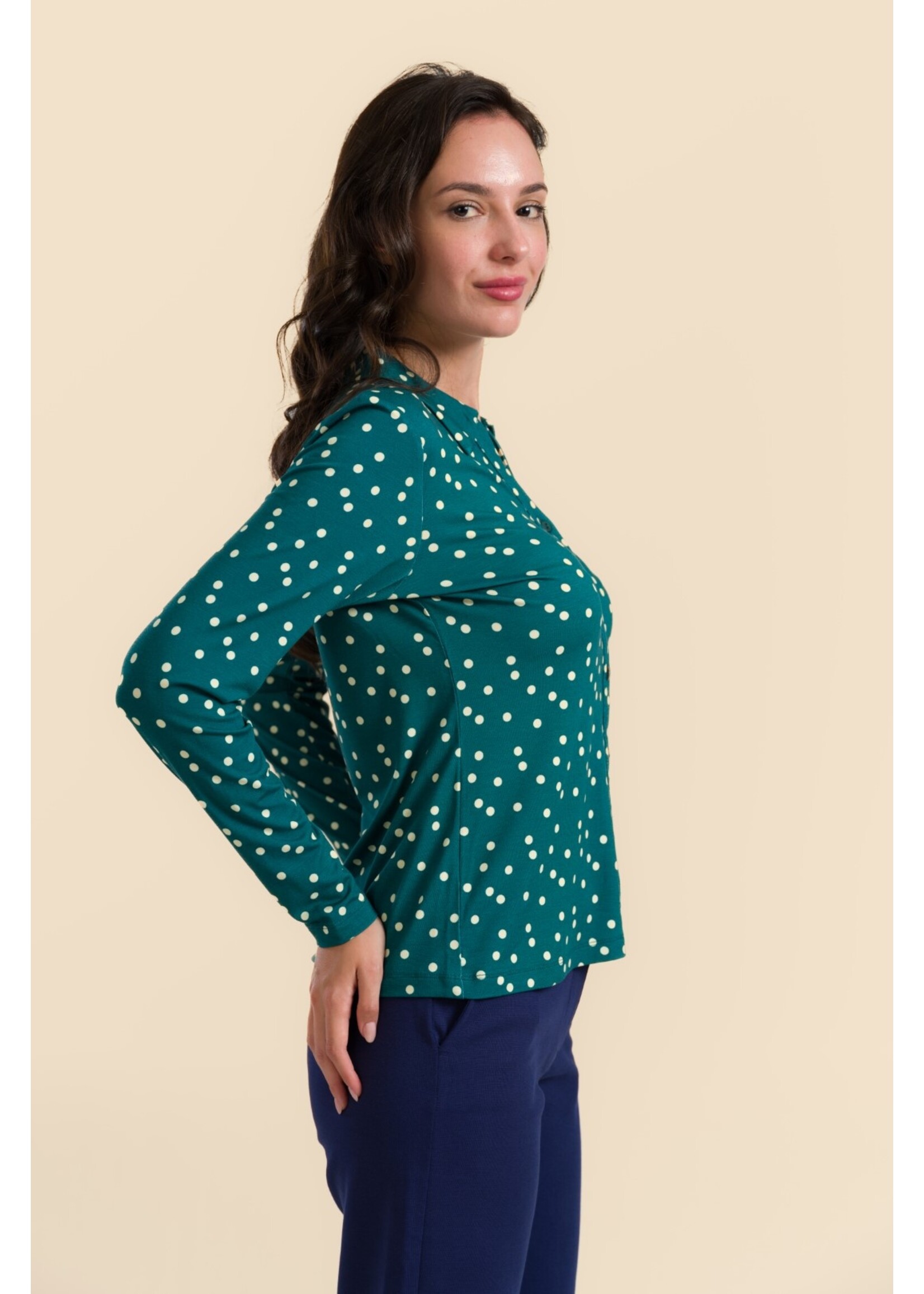 LALAMOUR LALAMOUR ANNA BLOUSE LS LAWI2523