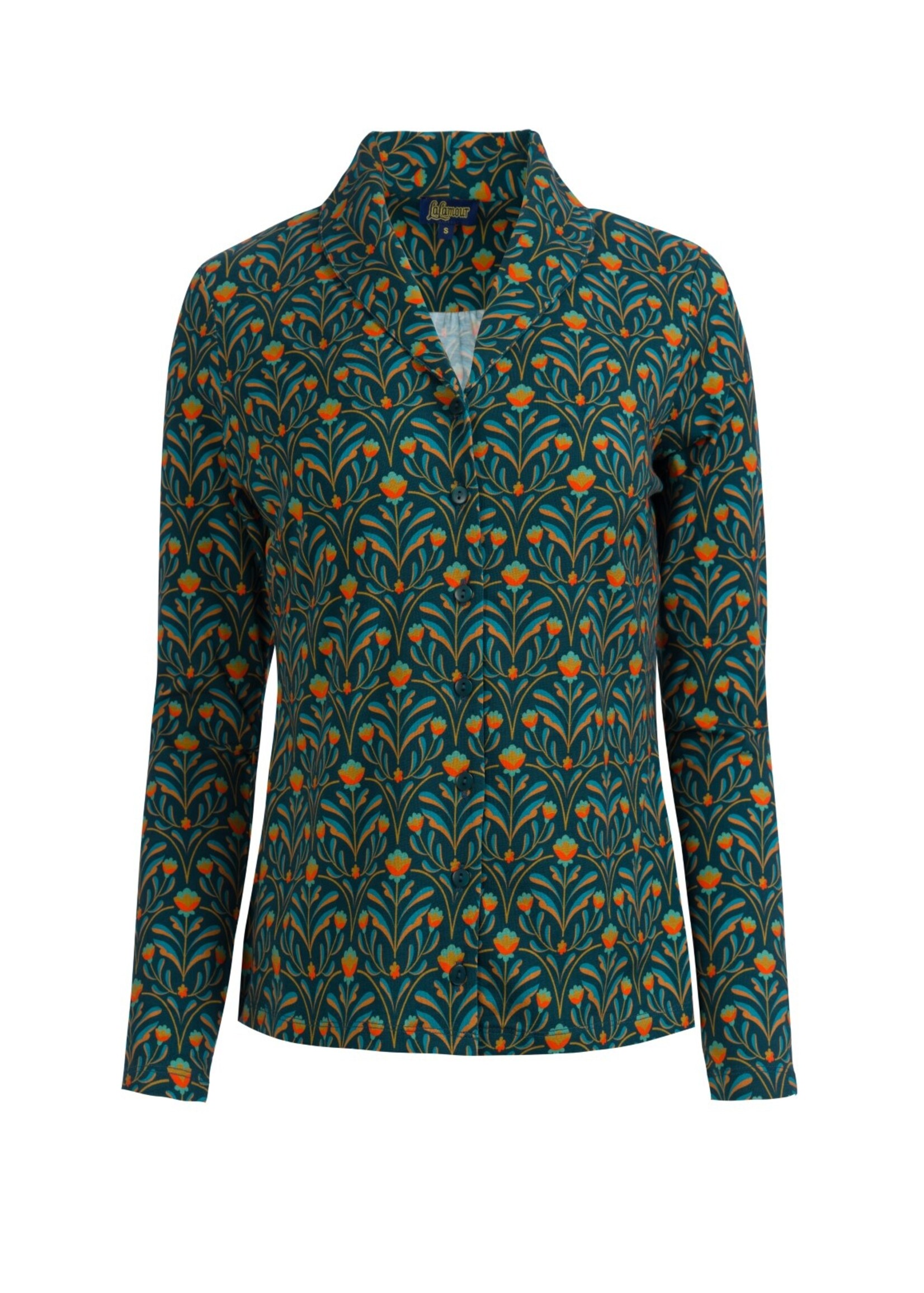 LALAMOUR LALAMOUR IRIS BLOUSE LS  LAWI25171