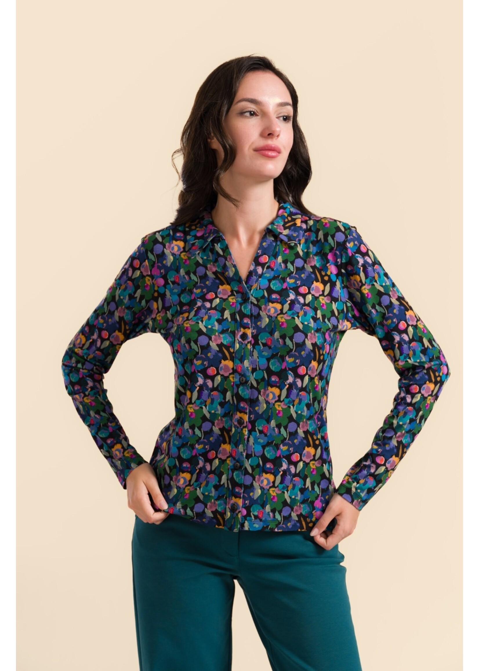 LALAMOUR LALAMOUR ANNA BLOUSE LS LAWI2522
