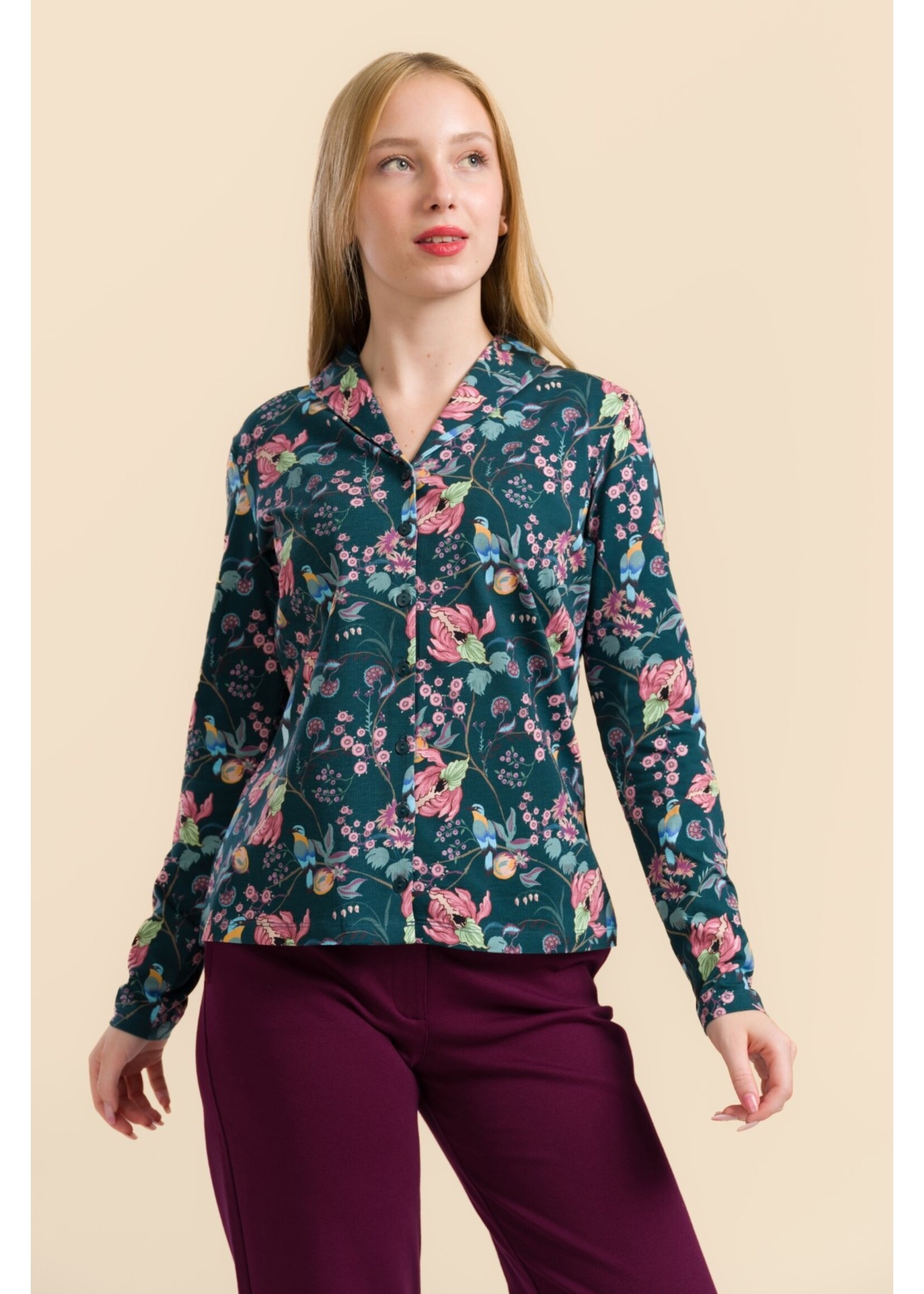 LALAMOUR LALAMOUR IRIS BLOUSE LS LAWI25172