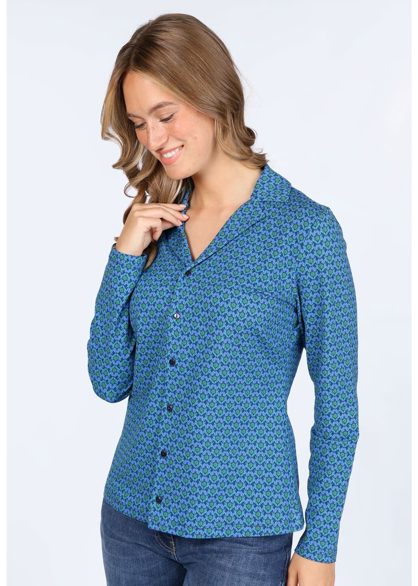 LYKKA DU NORD LYKKA CELESTE DAISY BLOUSE 03252-0009