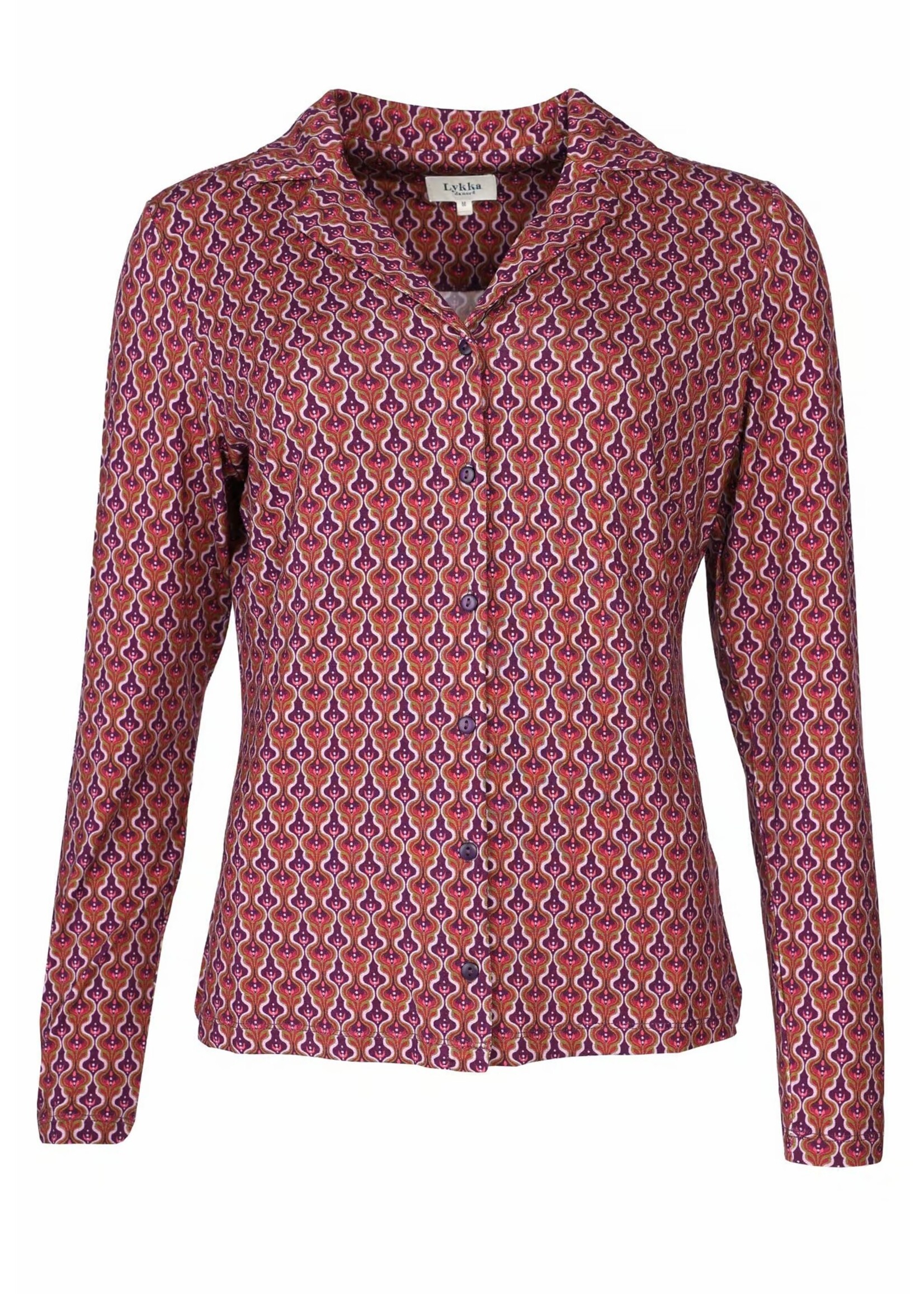 LYKKA DU NORD LYKKA BLOUSE CELESTE GEO 03252-0013