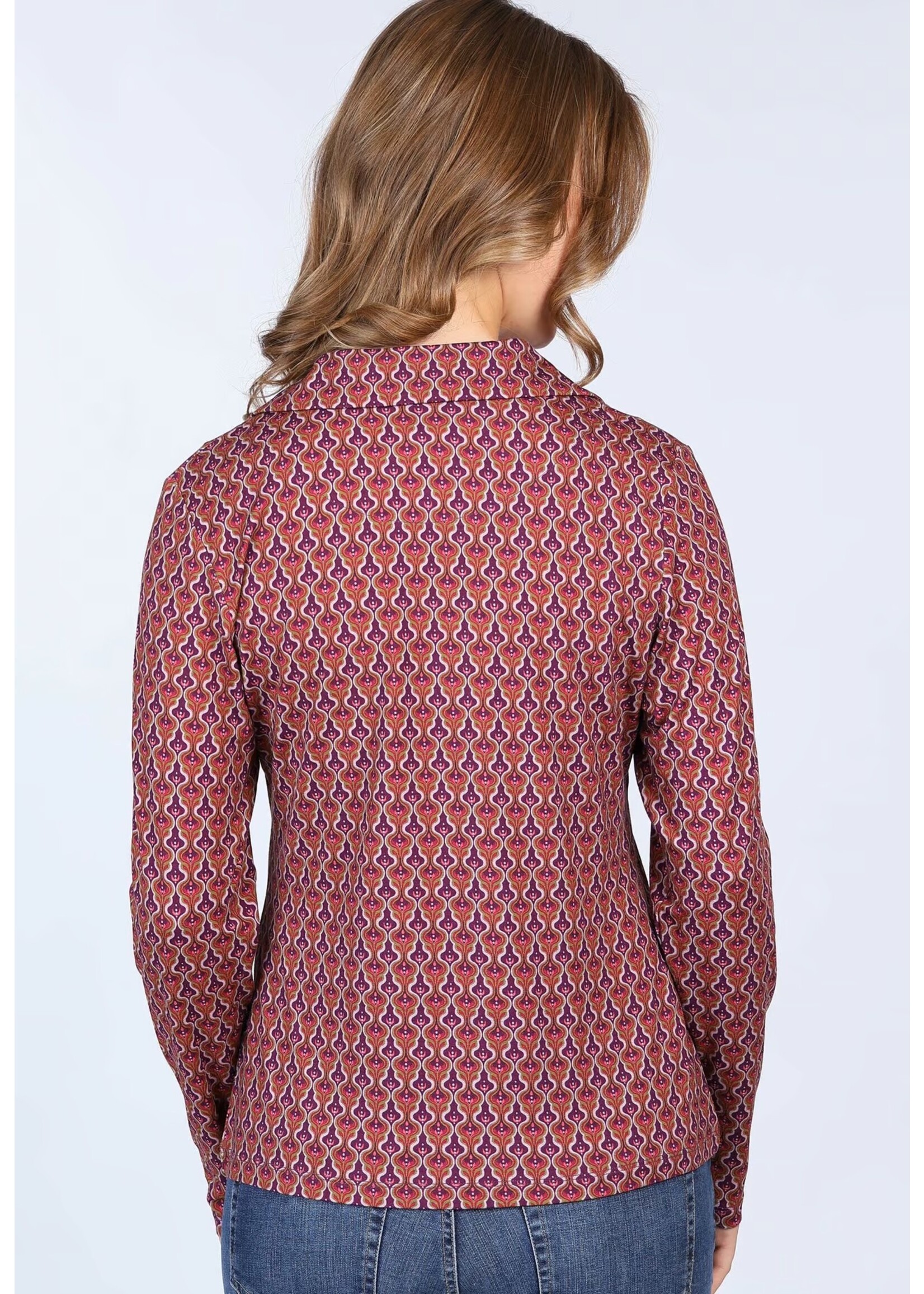 LYKKA DU NORD LYKKA BLOUSE CELESTE GEO 03252-0013