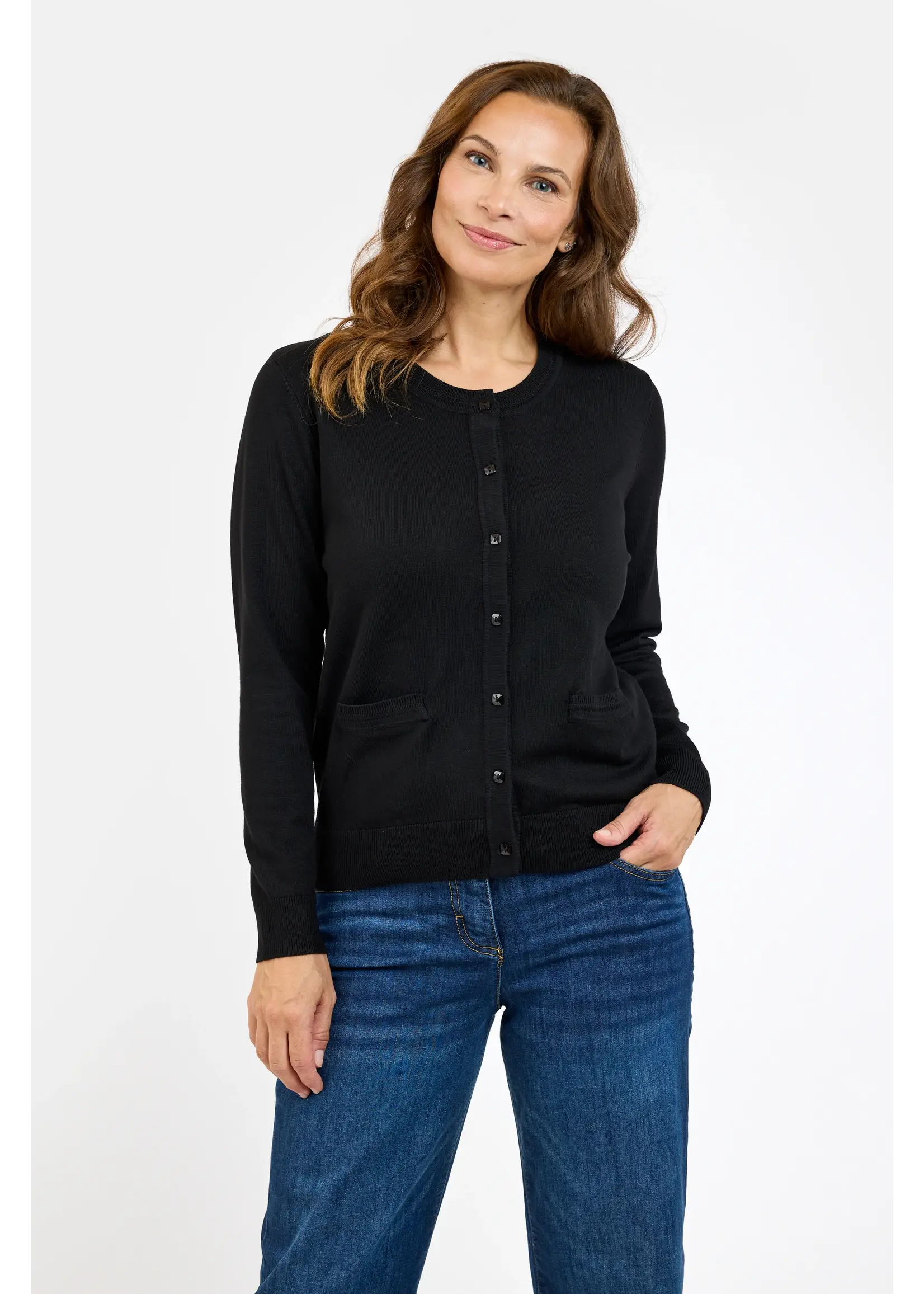 BRANDTEX BRANDTEX CARDIGAN POCKETS BASIC 219276