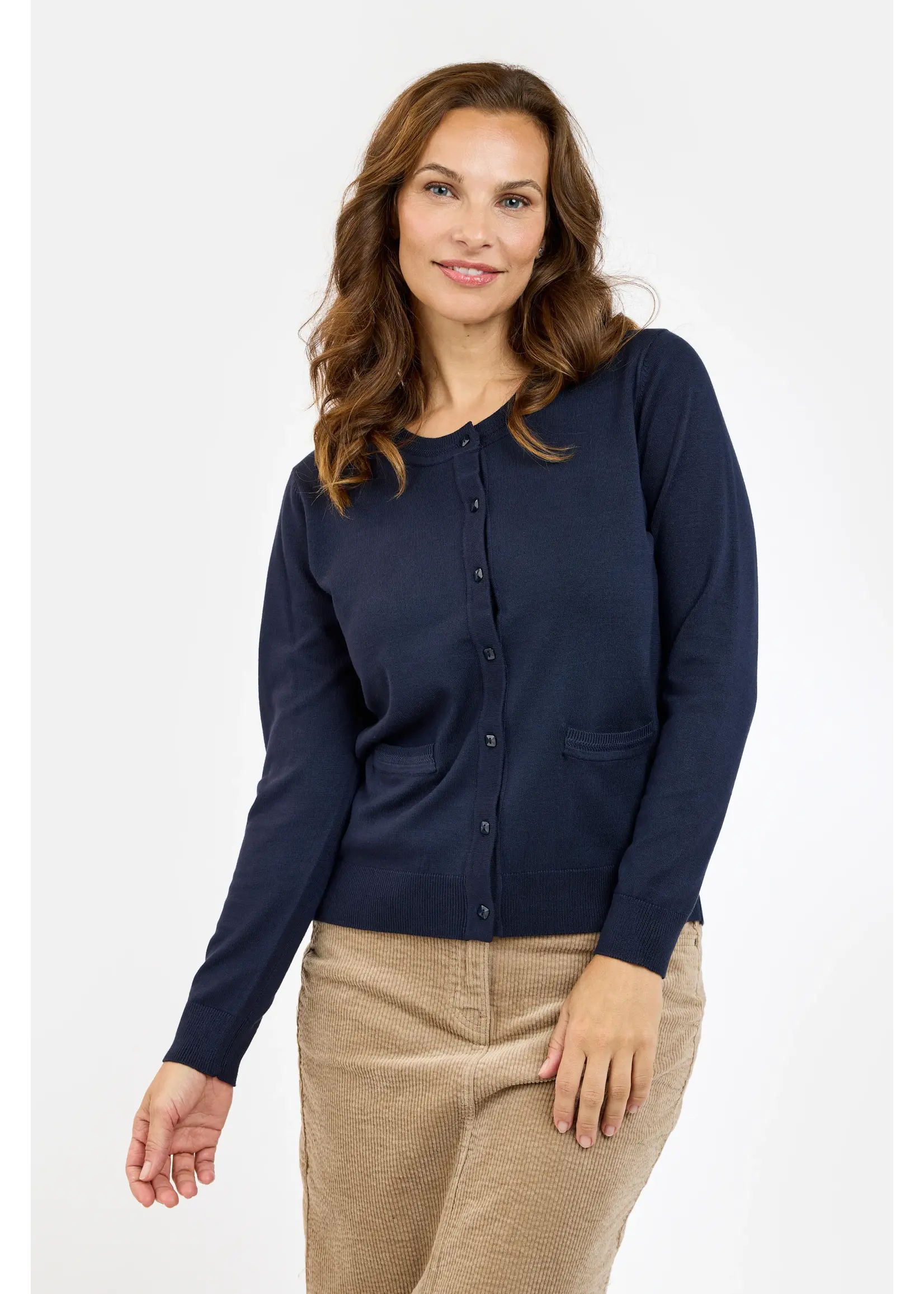 BRANDTEX BRANDTEX CARDIGAN POCKETS BASIC 219276