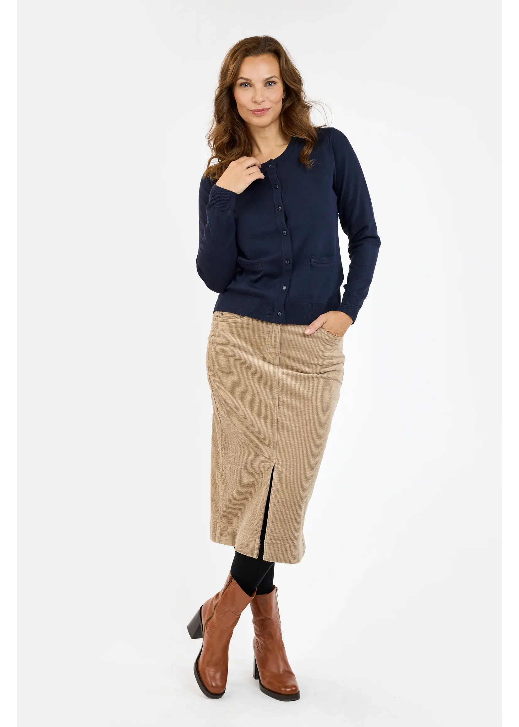 BRANDTEX BRANDTEX CARDIGAN POCKETS BASIC 219276