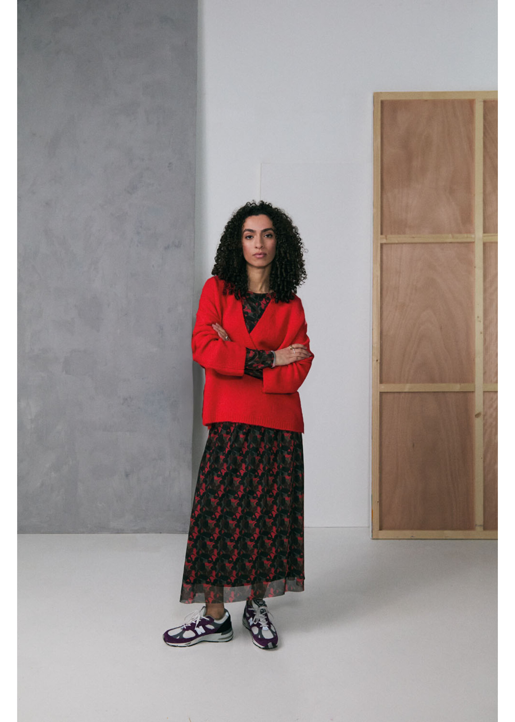 ZILCH ZILCH SKIRT LONG 52MESH50.096