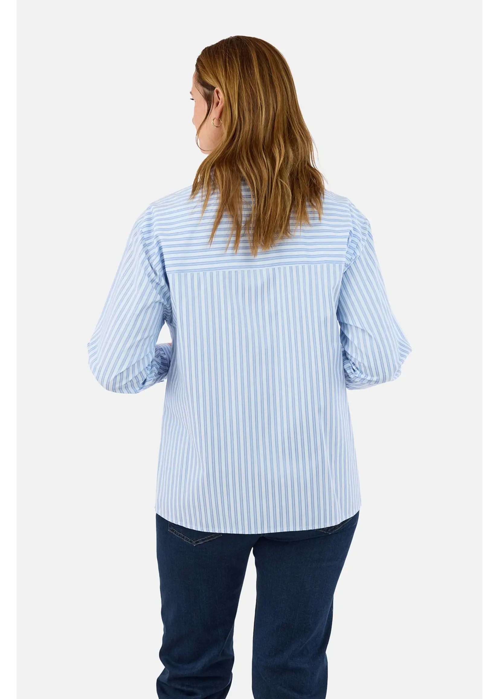 BRANDTEX BRANDTEX BLOUSE STRIPE 219817