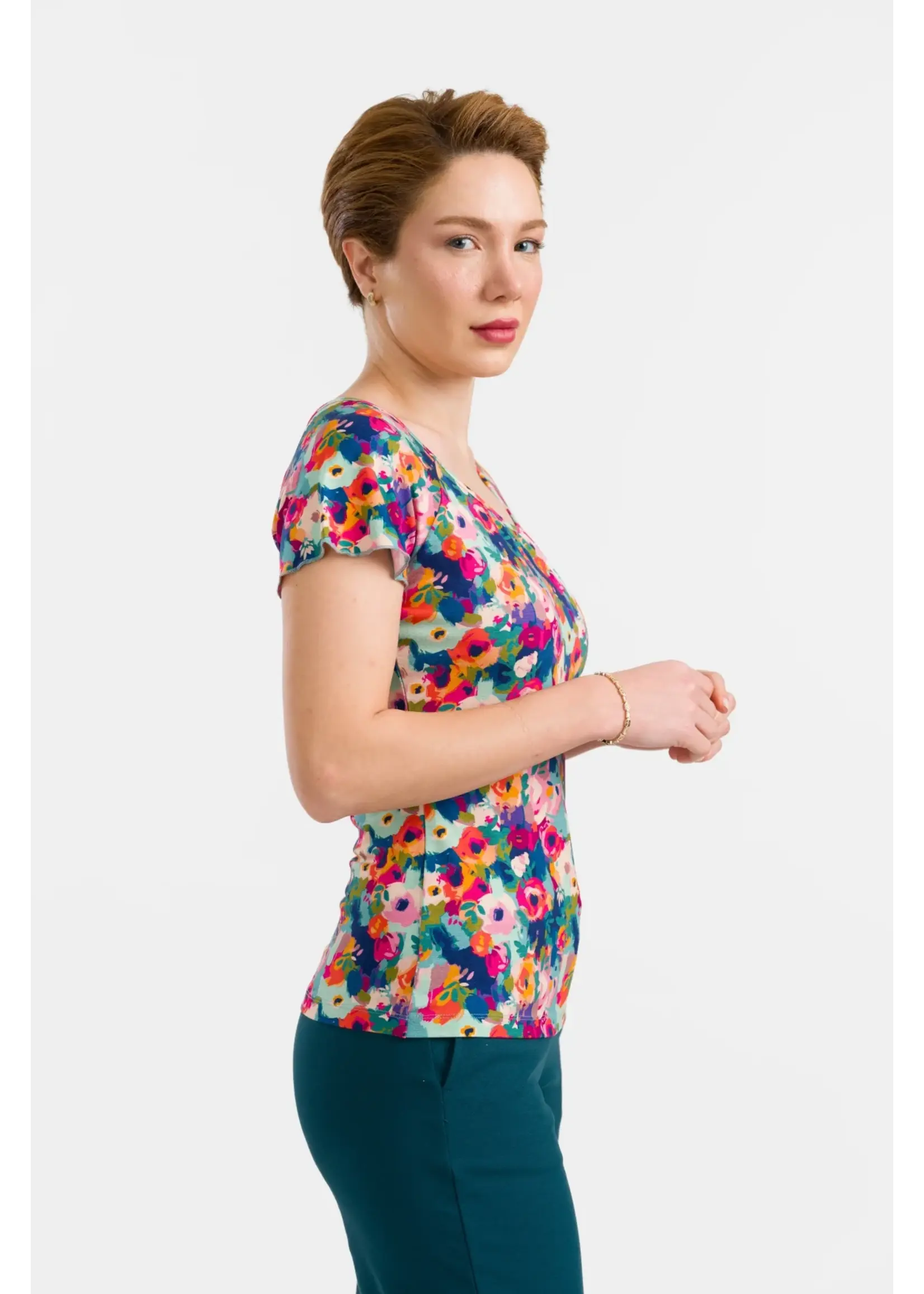 LALAMOUR LALAMOUR BUTTERFLY TOP LASU2641