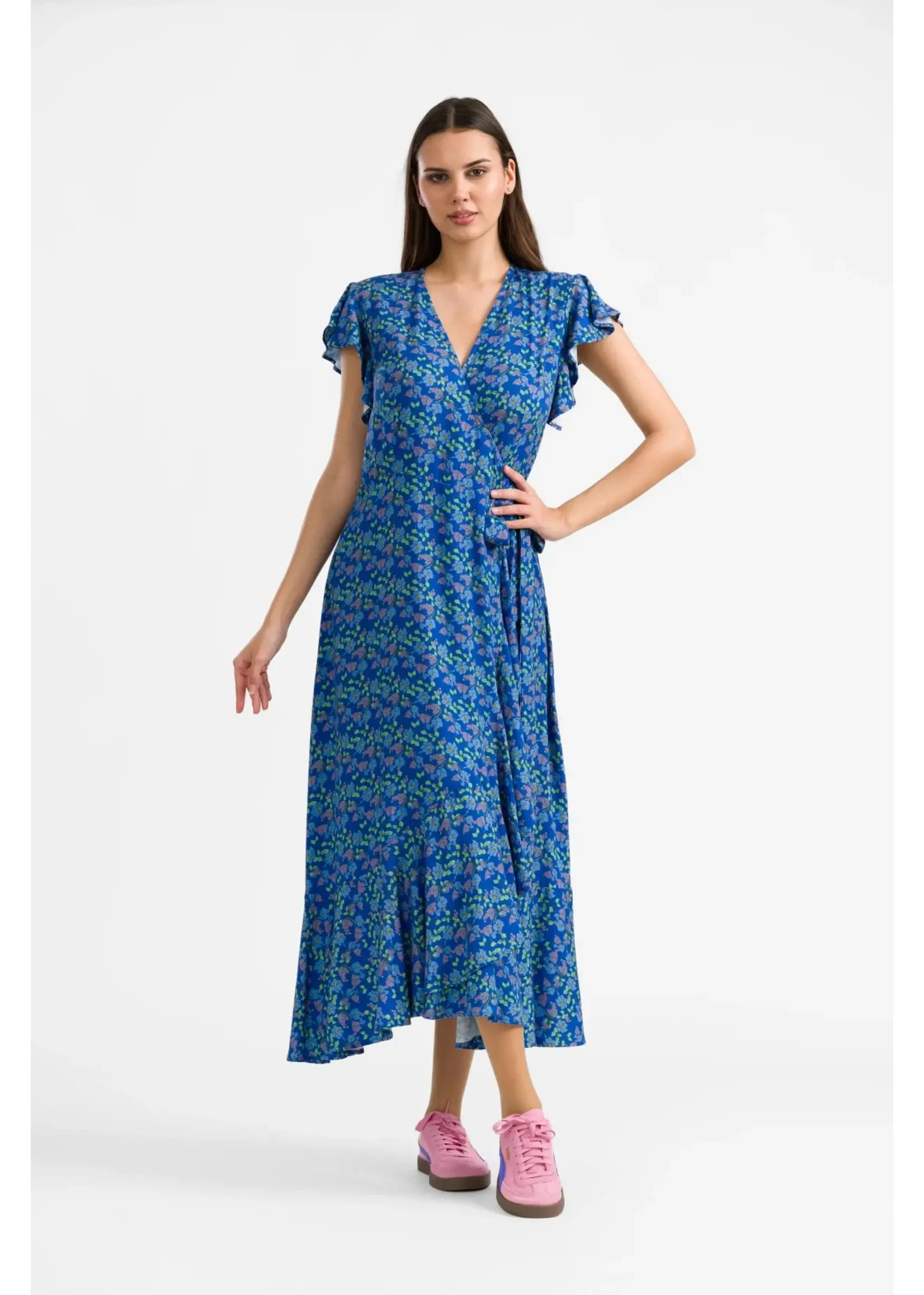 LALAMOUR LALAMOUR YARA WRAP DRESS LASU26450