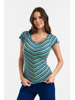 LALAMOUR LALAMOUR BUTTERFLY TOP LASU2642