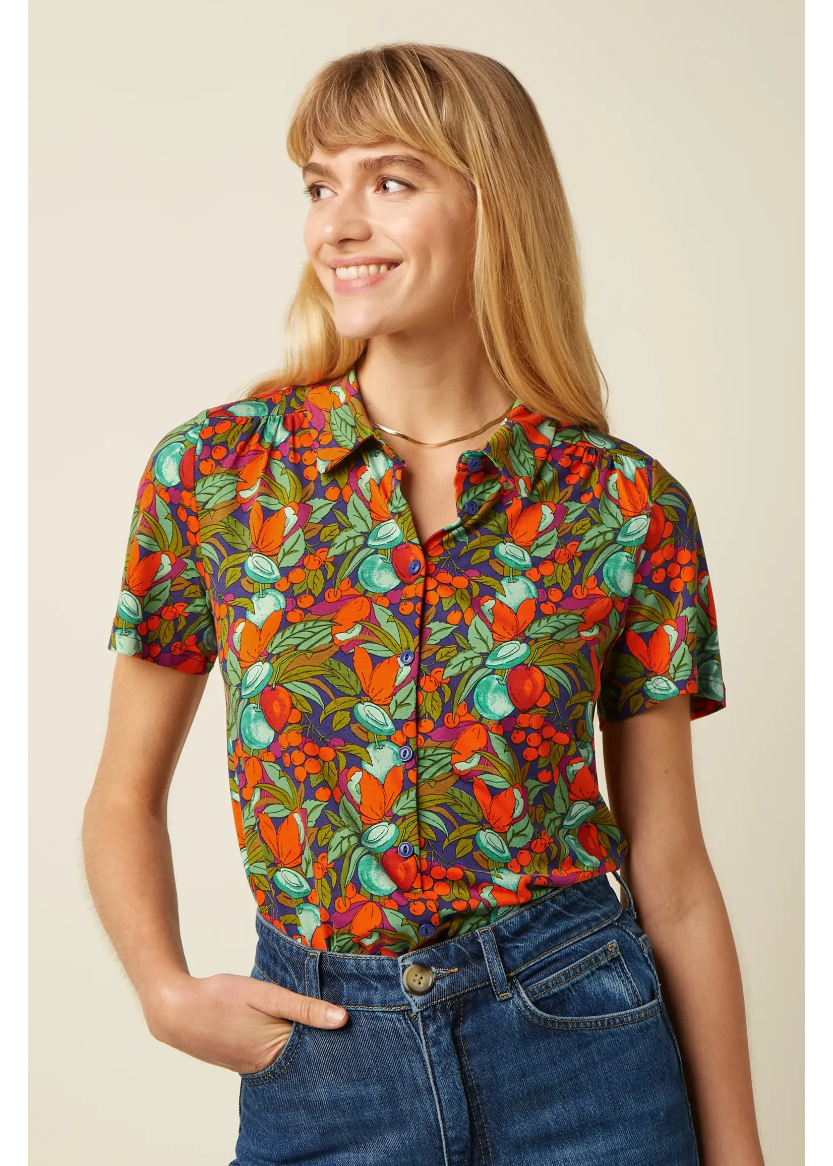 KING LOUIE KING LOUIE MAISIE BLOUSE PUERTO 10614