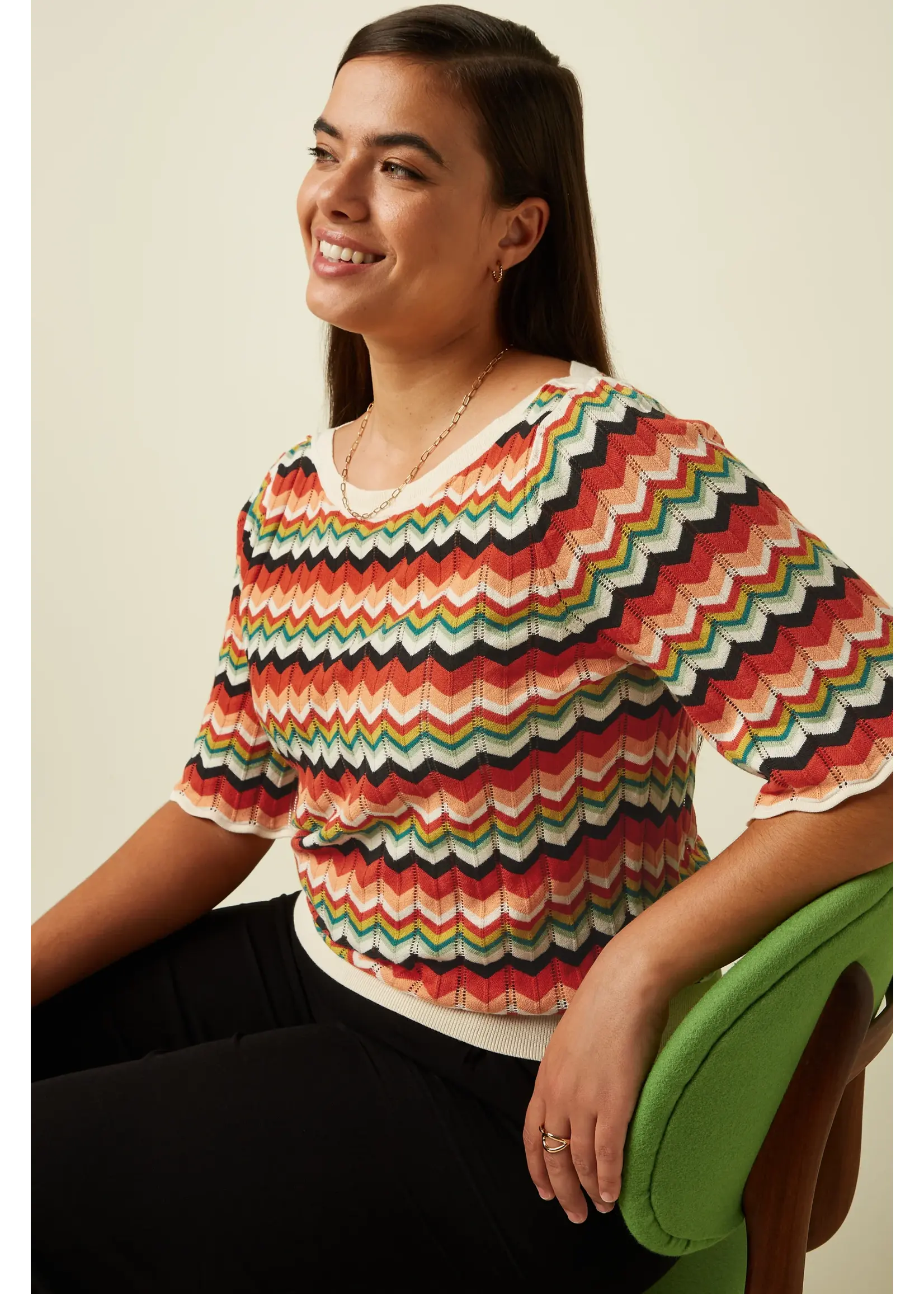 KING LOUIE KING LOUIE IVY TOP WIDE SLEEVE LE ROY 10516