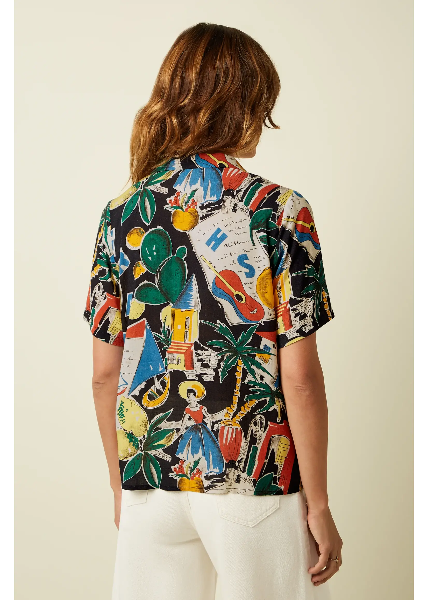 KING LOUIE KING LOUIE BELLA BLOUSE TROPEZ 10616