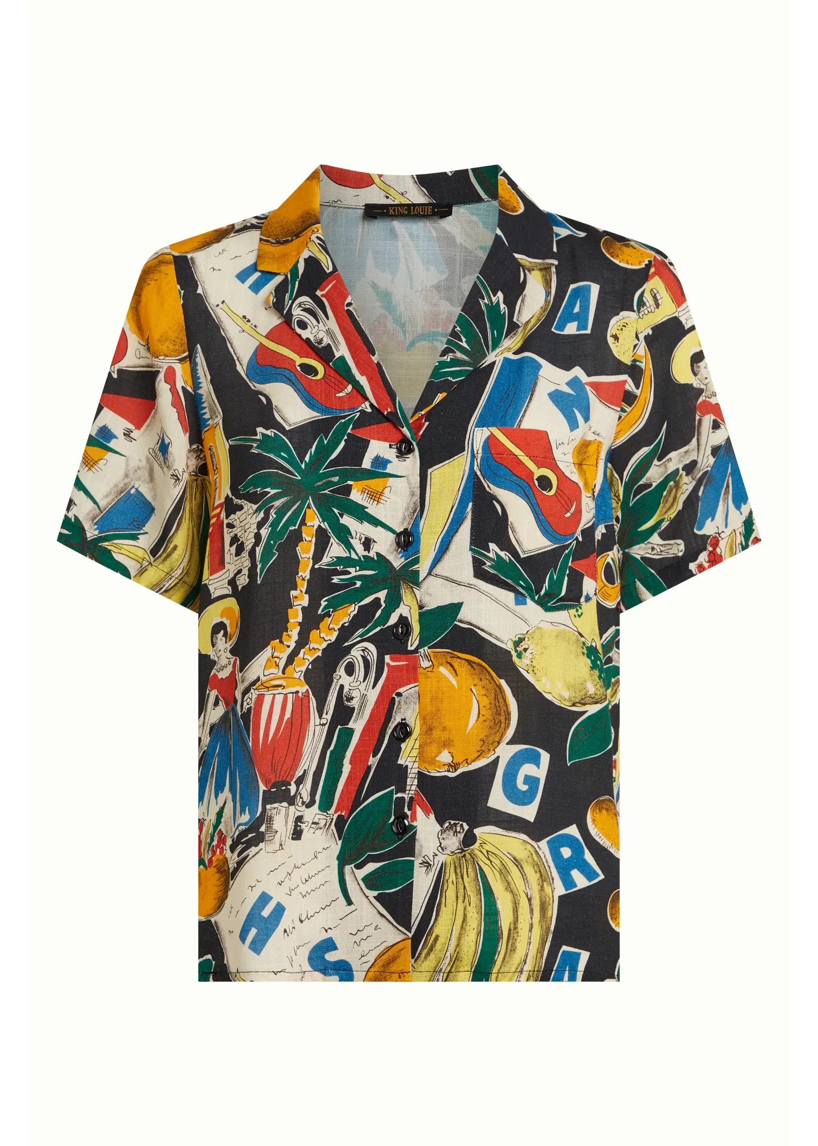 KING LOUIE KING LOUIE BELLA BLOUSE TROPEZ 10616