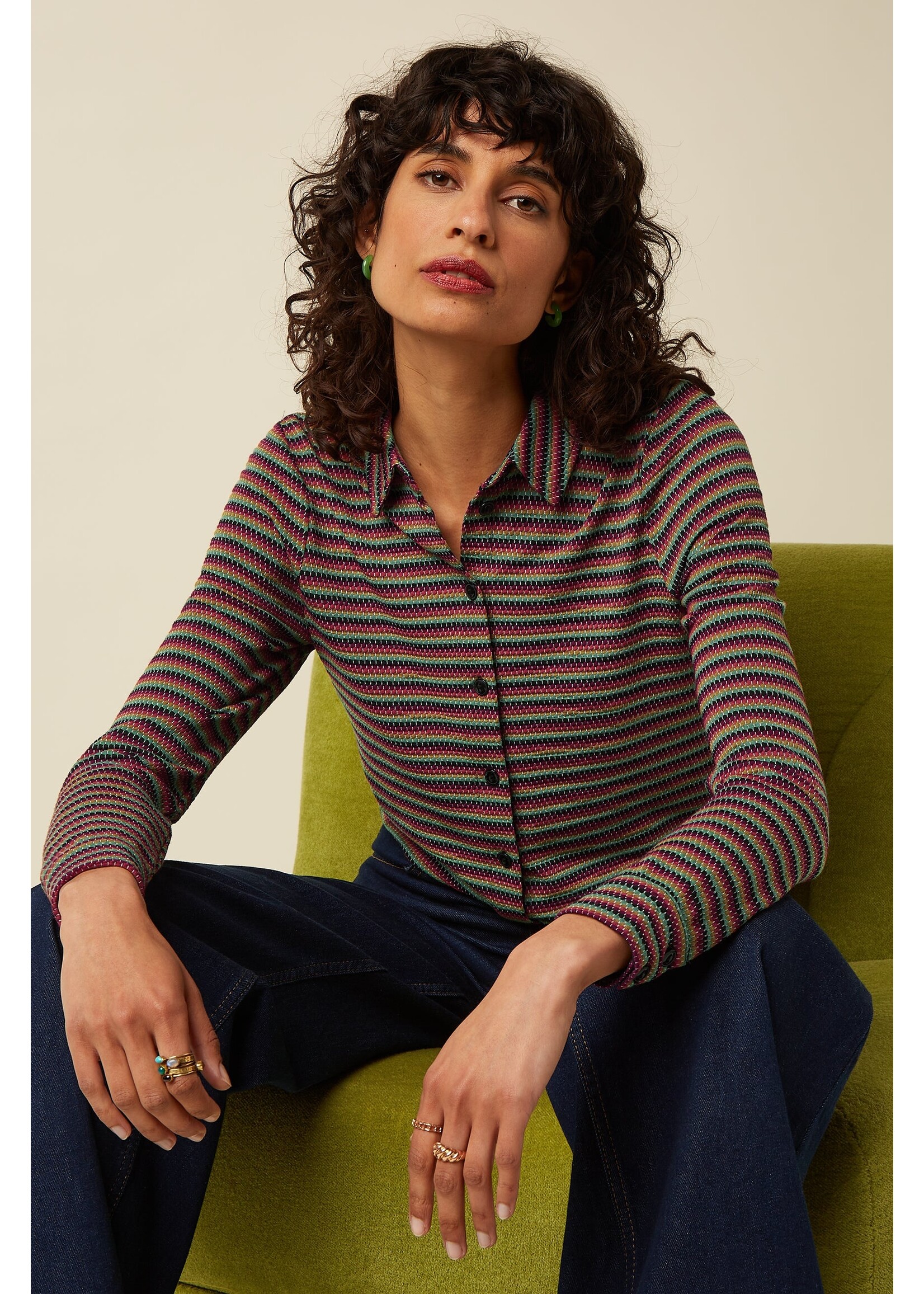 KING LOUIE KING LOUIE BLOUSE BEEBOP STRIPE 10908