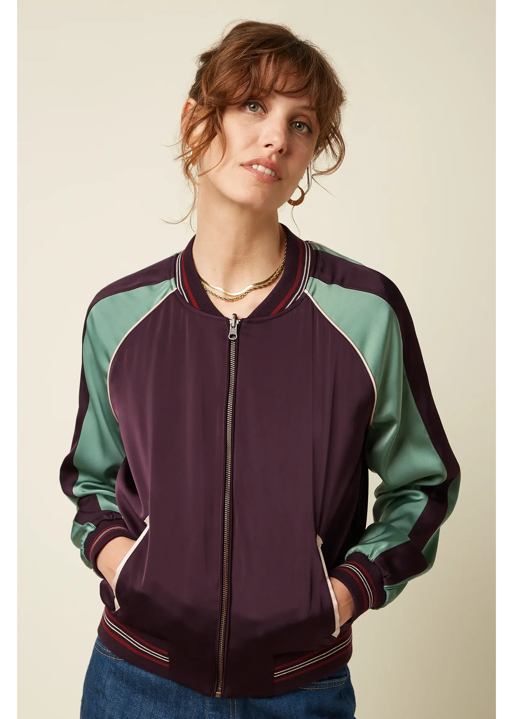 KING LOUIE KING LOUIE BOMBER JACKET DUSK SATIN 10669