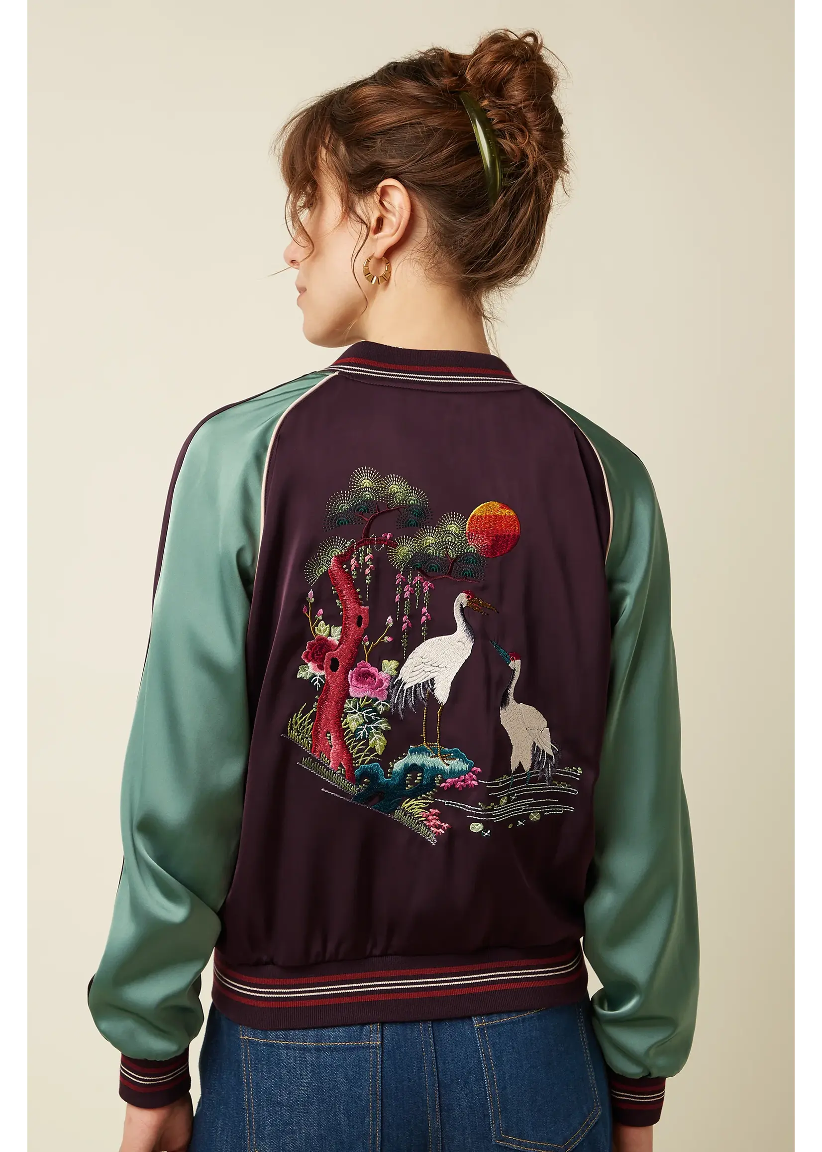 KING LOUIE KING LOUIE BOMBER JACKET DUSK SATIN 10669