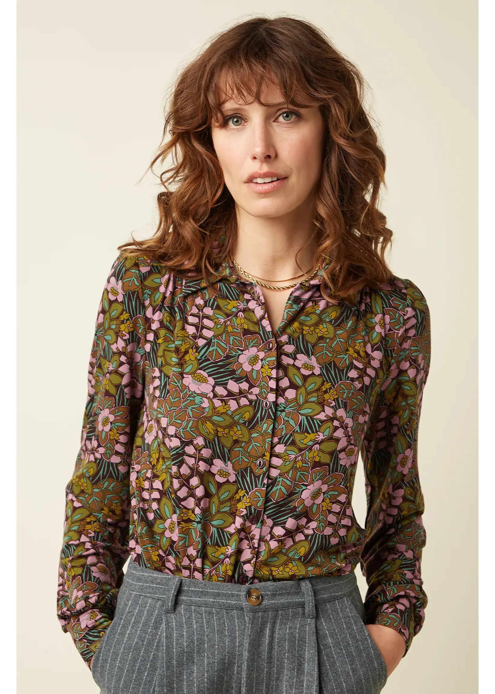 KING LOUIE KING LOUIE CARINA BLOUSE SIERRA 10957