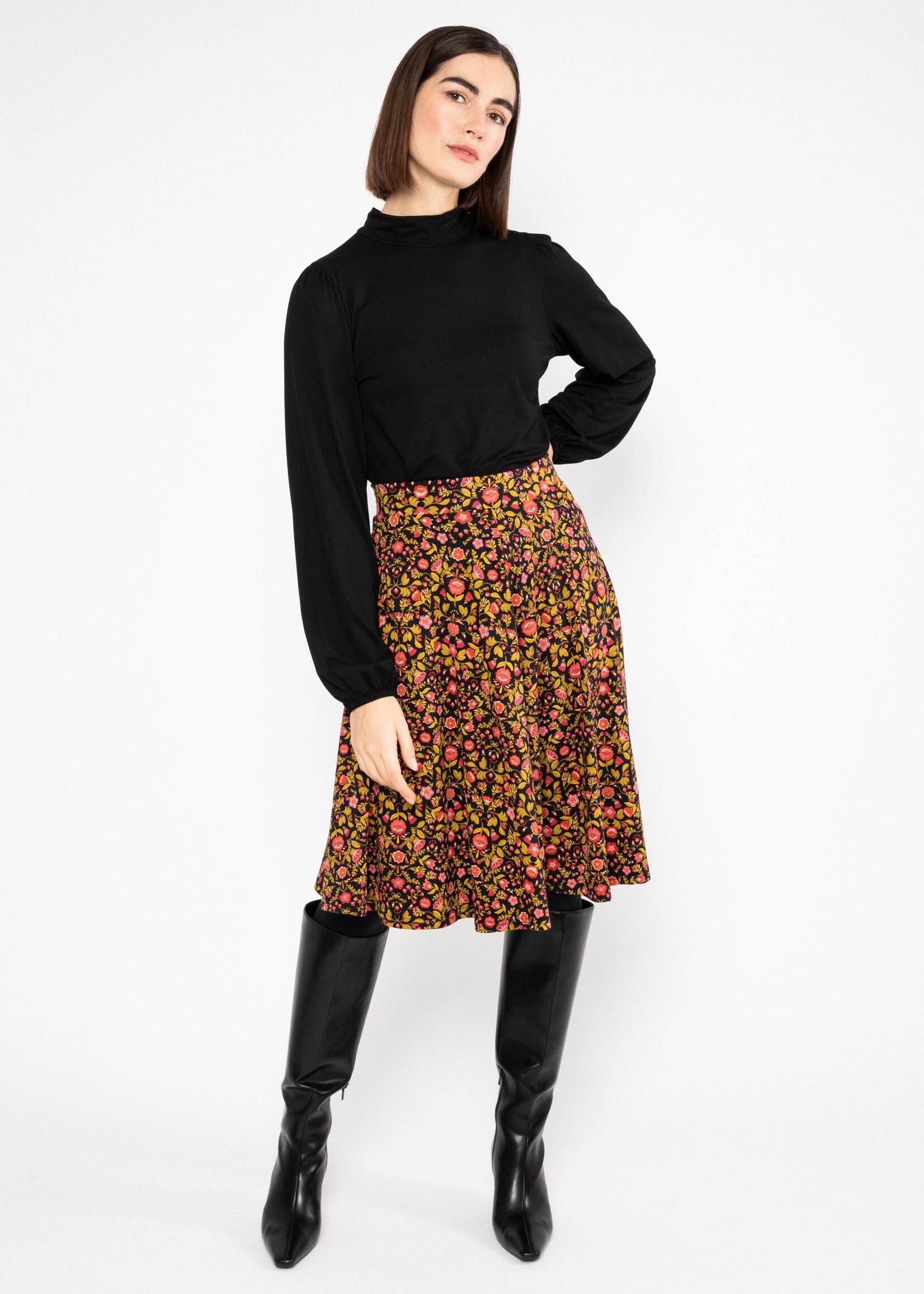 BLUTSGESCHWISTER BLUTSGESCHWISTER SKIRT WOODEN HEART CIRCULAR 1263-105
