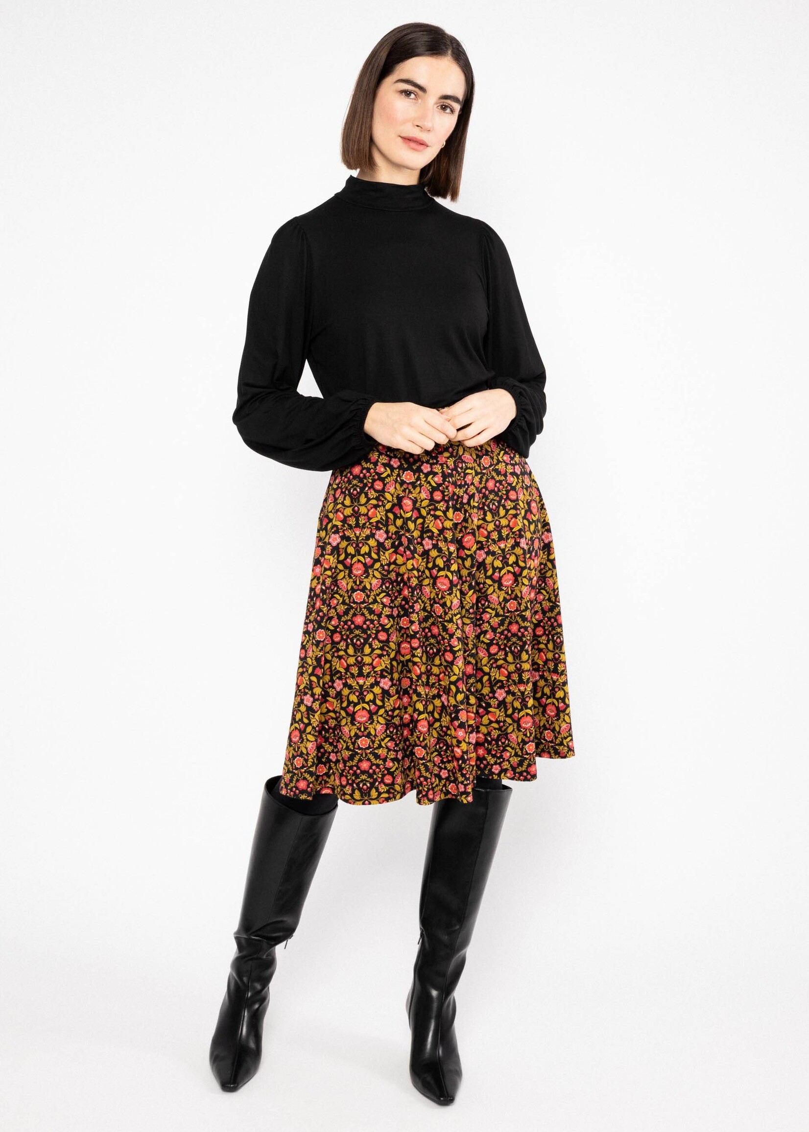 BLUTSGESCHWISTER BLUTSGESCHWISTER SKIRT WOODEN HEART CIRCULAR 1263-105