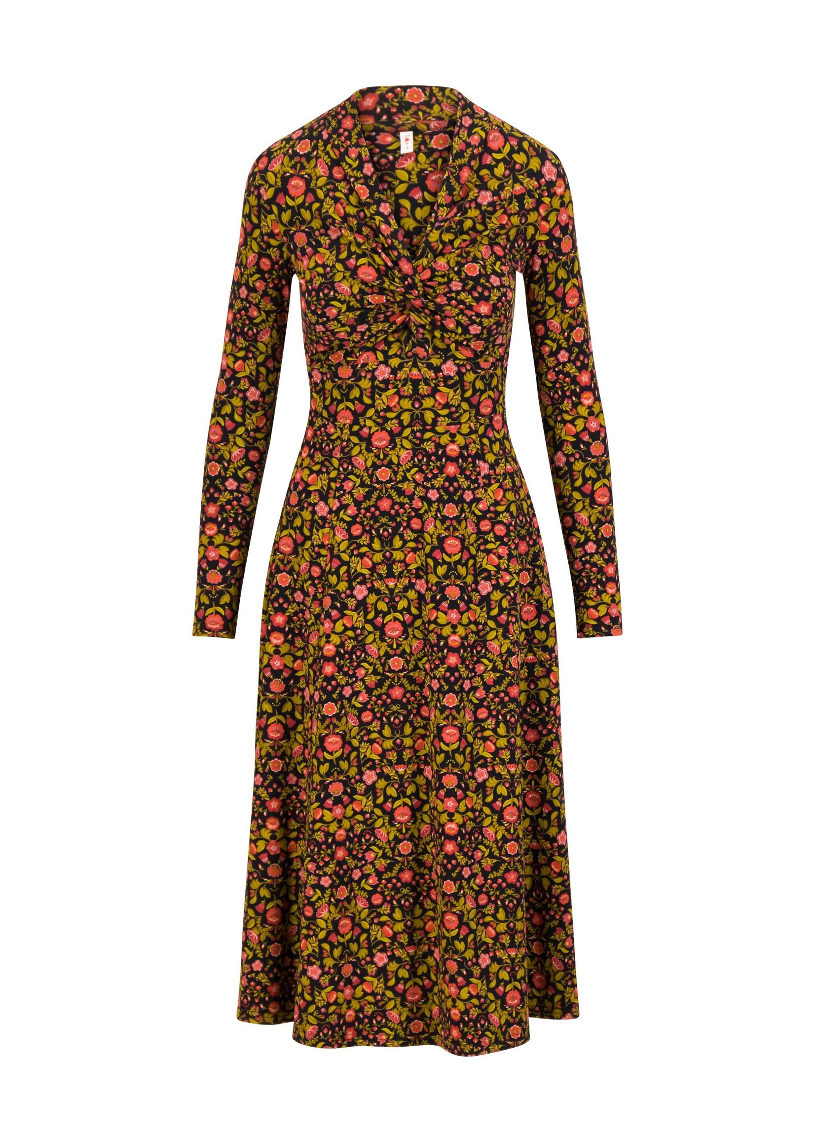 BLUTSGESCHWISTER BLUTSGESCHWISTER JERSEY DRESS HOT KNOT SHAWL 1263-100