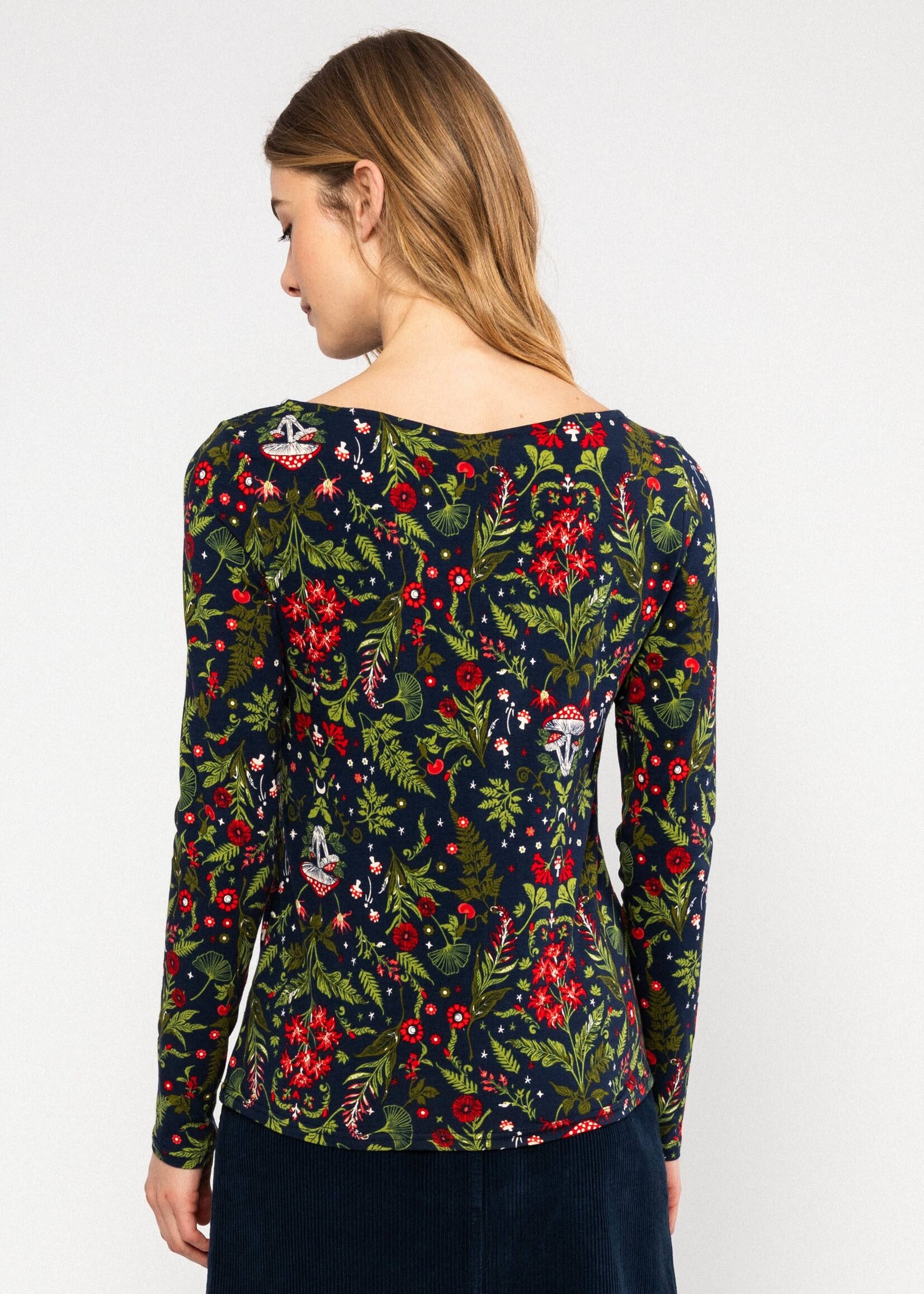 BLUTSGESCHWISTER BLUTSGESCHWISTER T-SHIRT LONGSL. OH MARINE 1263-213