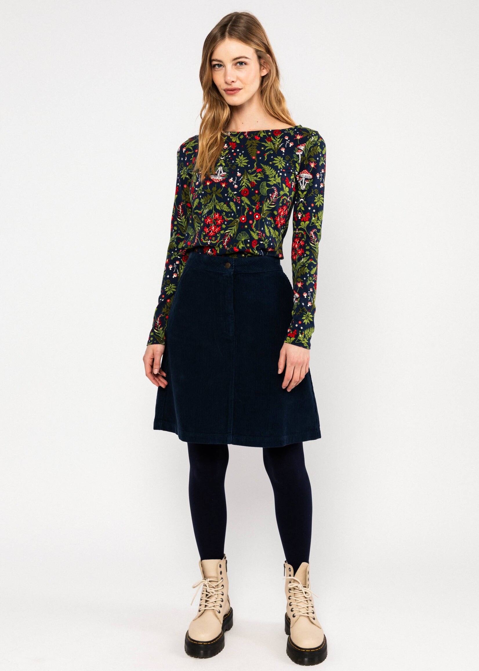 BLUTSGESCHWISTER BLUTSGESCHWISTER T-SHIRT LONGSL. OH MARINE 1263-213