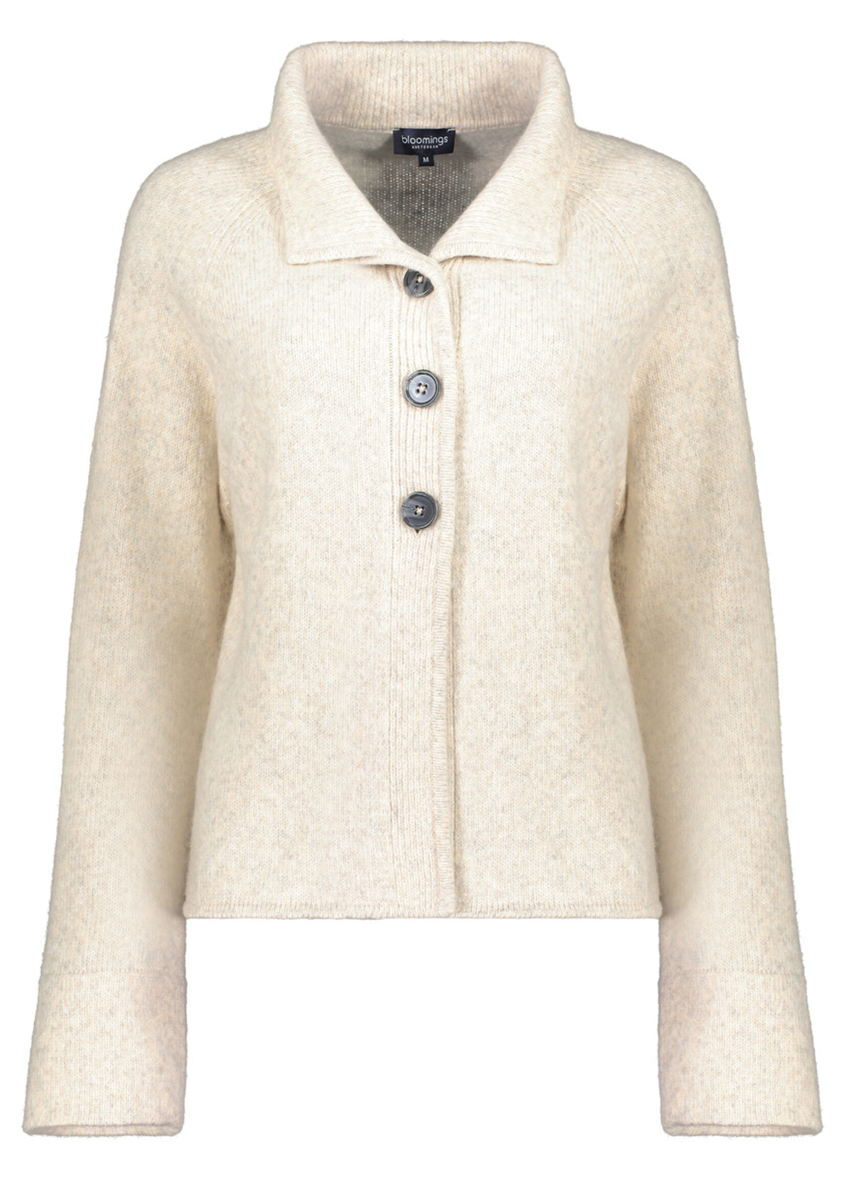 BLOOMINGS BLOOMINGS COLLARED CARDIGAN A-LINE SLK416-9086
