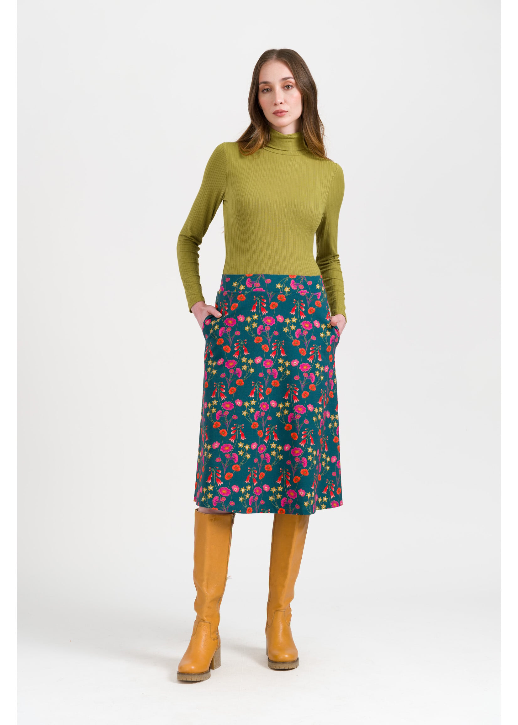 LALAMOUR LALAMOUR HOLLY SKIRT BOHEMIAN RAP AW26042