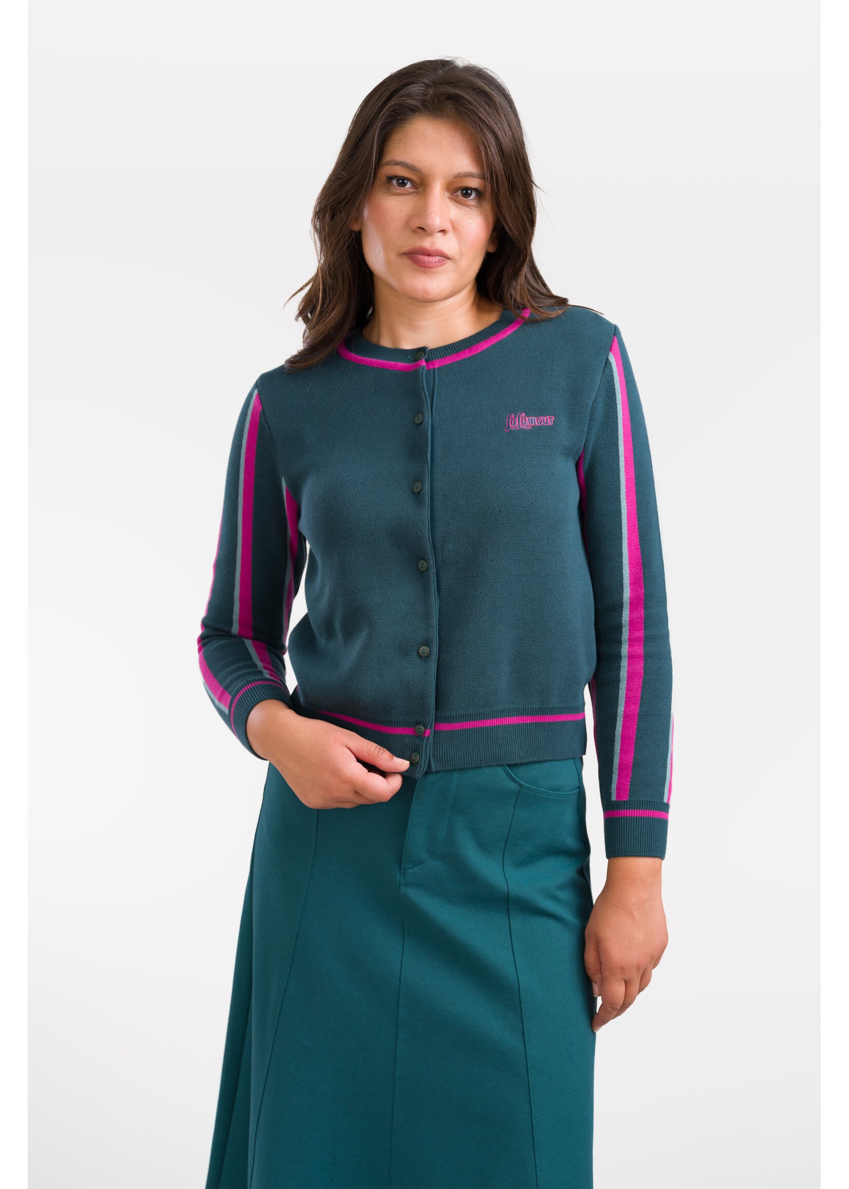 LALAMOUR LALAMOUR JADE CARDIGAN LINE KNITWEAR AW26232