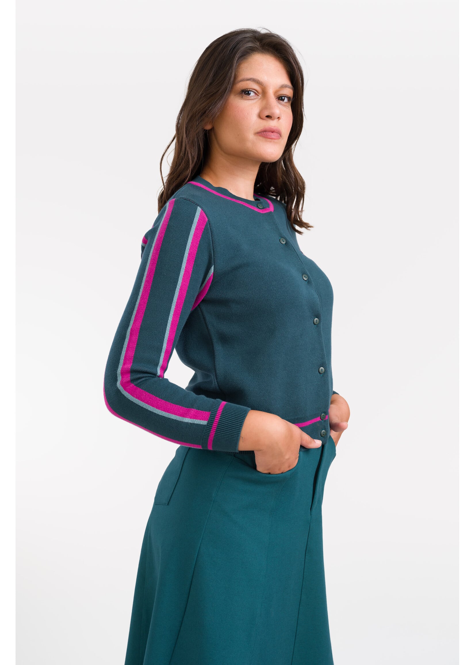 LALAMOUR LALAMOUR JADE CARDIGAN LINE KNITWEAR AW26232