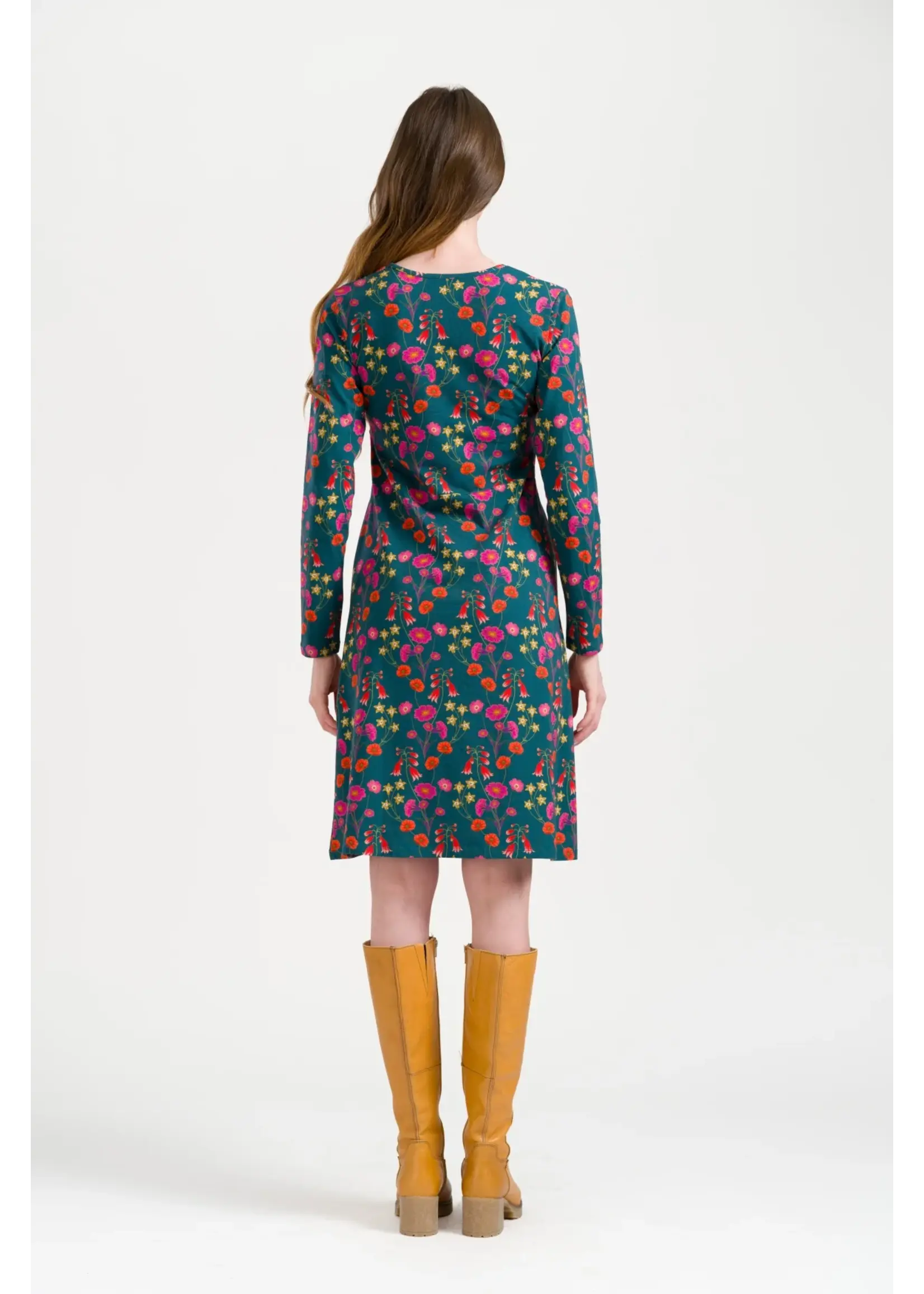 LALAMOUR LALAMOUR CHRISSY CROSS DRESS LS BOHEMIAN RAP AW26041