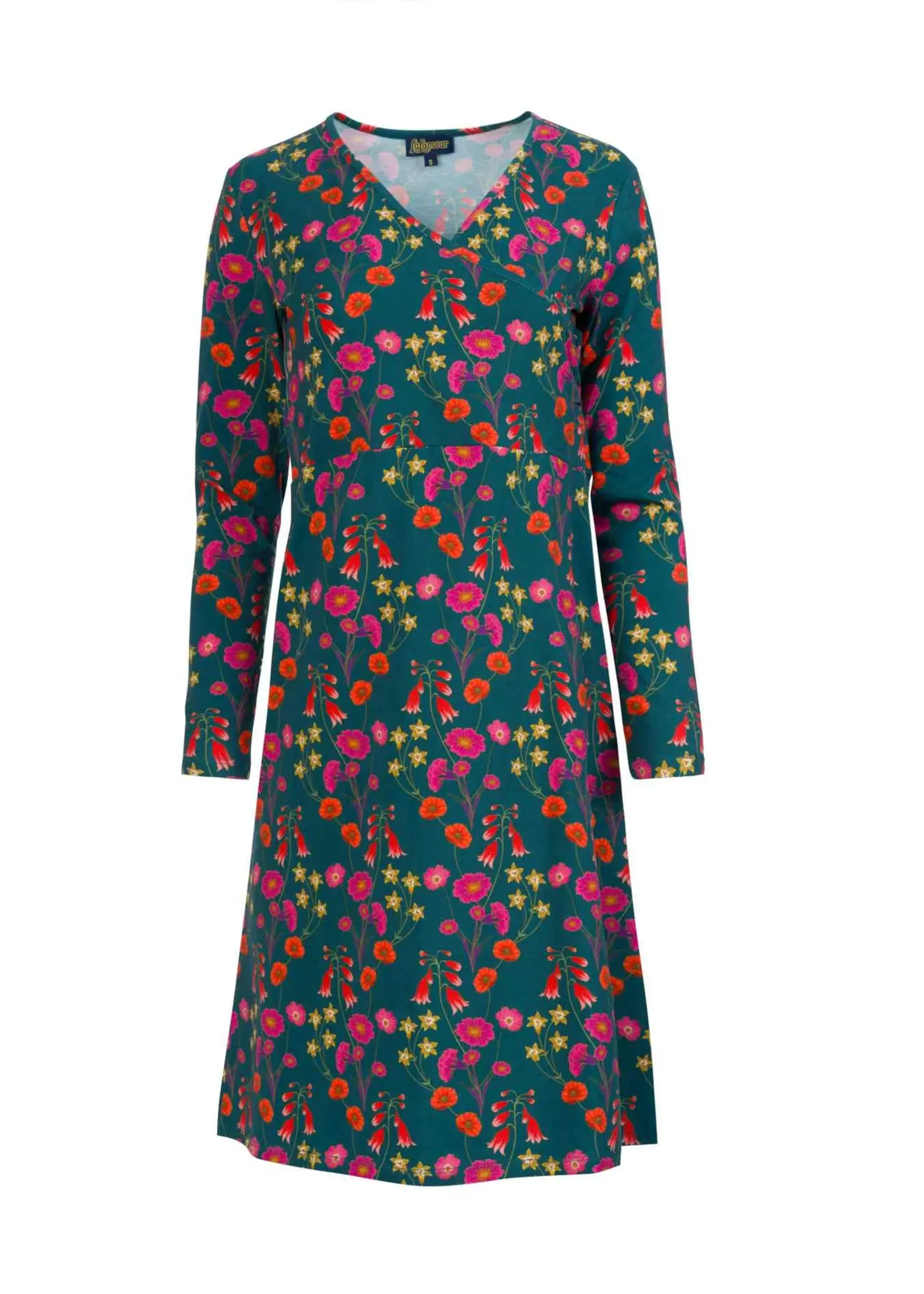 LALAMOUR LALAMOUR CHRISSY CROSS DRESS LS BOHEMIAN RAP AW26041