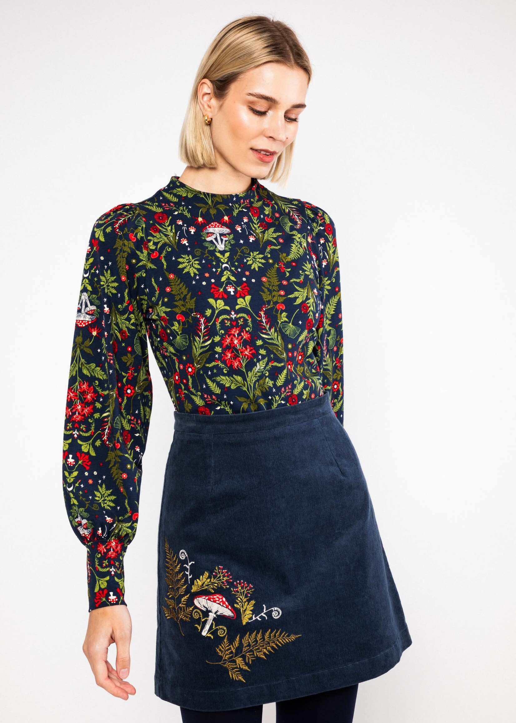 BLUTSGESCHWISTER BLUTSGESCHWISTER CORDUROY SKIRT DREAMY EYES 1263-302