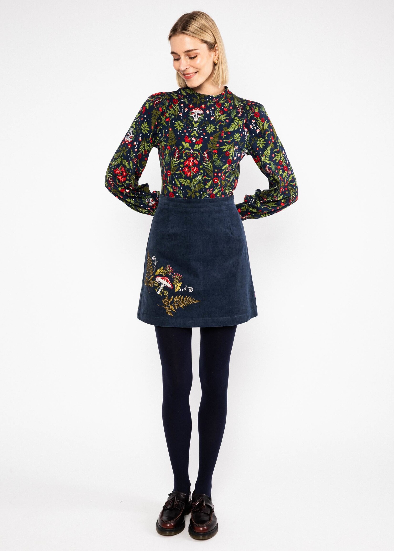 BLUTSGESCHWISTER BLUTSGESCHWISTER CORDUROY SKIRT DREAMY EYES 1263-302