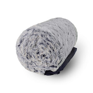 Fleece deken - blauw-wit