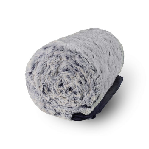 Plaid in Heaven Superzachte fleece deken, blauw-wit
