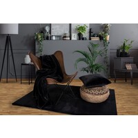 Plaid in Heaven Superzachte zwarte fleece deken