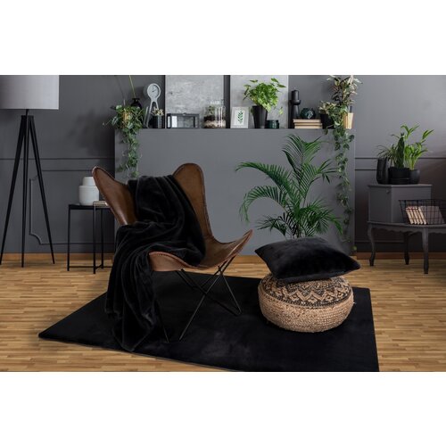 Plaid in Heaven Superzachte zwarte fleece deken