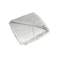Plaid in Heaven Grote superzachte fleece deken, zilvergrijs