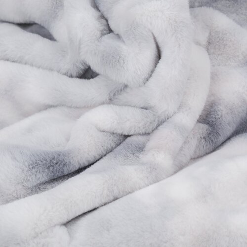 Plaid in Heaven Superzachte grote fleece deken, zilvergrijs gemêleerd