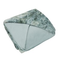 Plaid in Heaven Grote superzachte fleece deken, groen gemêleerd