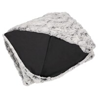 Plaid in Heaven Grote  superzachte fleece deken, zwart-wit