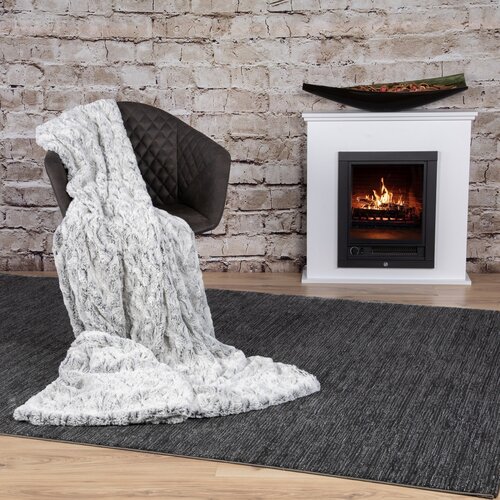 Plaid in Heaven Grote  superzachte fleece deken, zwart-wit