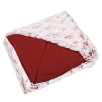 Plaid in Heaven Superzachte fleece deken, rood-wit